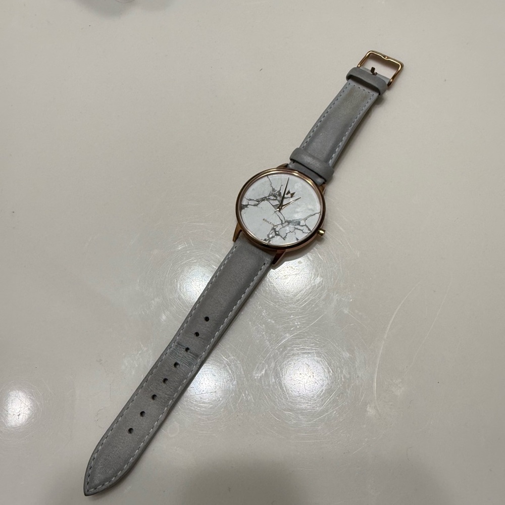 MVMT Rose Gold Beverly Marble Watch